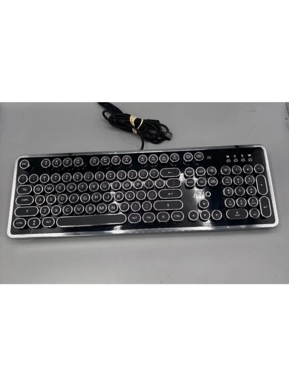 AZIO MK Retro Mechanical Keyboard Wired Black QWERTY English Model MK-RETRO-01